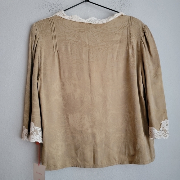 Rouje Aldo Top in Jacquard Sable size 42 NWT - Picture 9 of 10